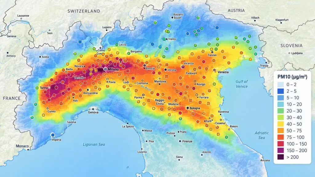 purificatori d'aria pianura padana